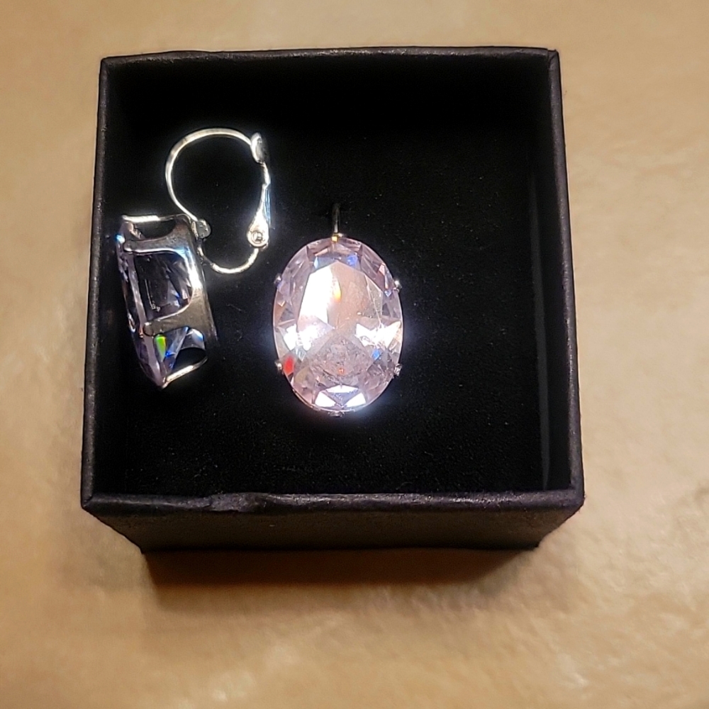 Large gemstone earrings